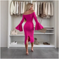 Spring Limited Time Half Price Offer - 🥰Off-Shoulder Bell Sleeve Midi Dress