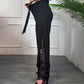 💕Limited Sale 50% OFF💕Sexy Lace Lined Wide Leg Pants