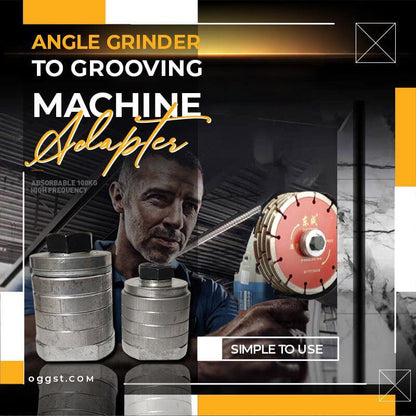 🔥Angle Grinder To Grooving Machine Adapter🔧