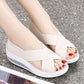 💞💞💞💞Women's Elegant Solid Color Thick Sole Lightweight Comfortable Sandals