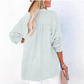 💖🔥Last Day Sale 50%🔥💖Women’s Casual Gauze Button Neck Long Sleeve Blouse