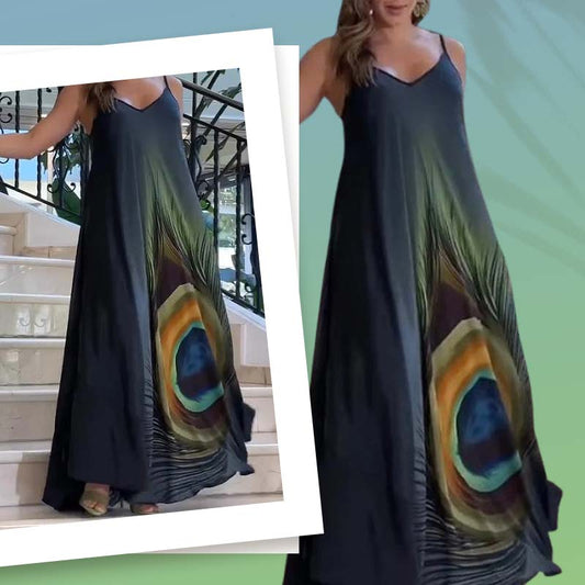 🌸Spring Specials💐 Floral Loose Fit Spaghetti Strap Maxi Dress