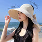 🌞2025 Summer Essentials😍 👒Large-brim Hollow Sunscreen Hat with Removable Neck Shawl