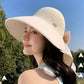 🌞2025 Summer Essentials😍 👒Large-brim Hollow Sunscreen Hat with Removable Neck Shawl