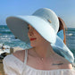🌞2025 Summer Essentials😍 👒Large-brim Hollow Sunscreen Hat with Removable Neck Shawl