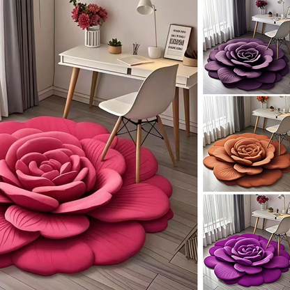 💦2025 Home Essentials🌺Floral Plush & Diatomaceous Earth Floor Mat