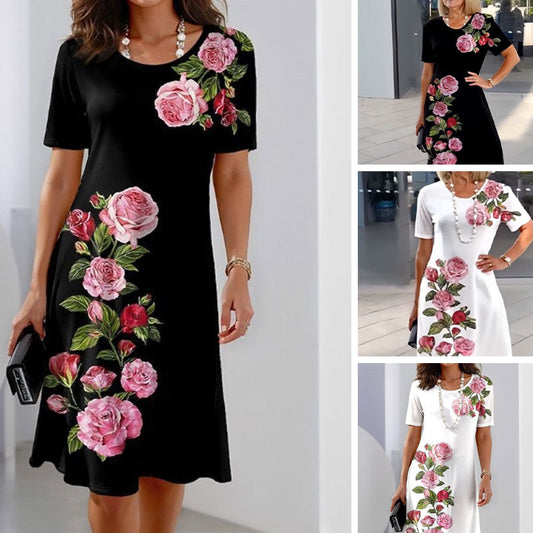 🌸Spring Specials💐Rose Bloom Short Sleeve Dress