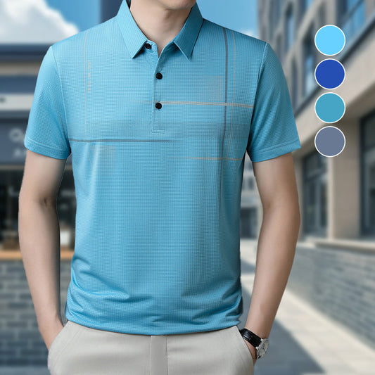 ⏳ Limited time 50% off! 💥Men's Loose Cool Breathable Lapel T-Shirt