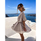 ✨Hot Sale 49% Off🌸Women's Fluttering Loose Waist Irregular Hem Dresses