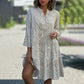 🌺Hot Sale 50% OFF⏳💐 Casual Loose Printed V-Neck Flowy Dress