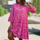 🌺Hot Sale 50% OFF⏳💐 Casual Loose Printed V-Neck Flowy Dress