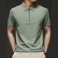 Opulent👜Men's Casual Wrinkle Resistant Zipper Lapel Short Sleeve Shirt