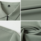 Opulent👜Men's Casual Wrinkle Resistant Zipper Lapel Short Sleeve Shirt