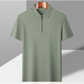 Opulent👜Men's Casual Wrinkle Resistant Zipper Lapel Short Sleeve Shirt