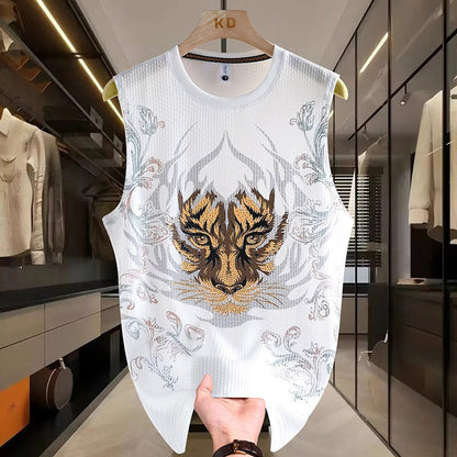 🌞Men's Sleeveless Printed Cool Feeling Vest🌞