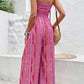 🌞Women's Printed High-Slit Strapless Jumpsuit💞