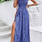 🌞Women's Printed High-Slit Strapless Jumpsuit💞