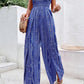 🌞Women's Printed High-Slit Strapless Jumpsuit💞