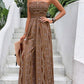 🌞Women's Printed High-Slit Strapless Jumpsuit💞