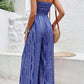 🌞Women's Printed High-Slit Strapless Jumpsuit💞