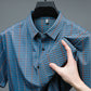 Men's Casual Vibrant Plaid High Stretch Lapel Short Sleeve Shirt✨