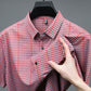 Men's Casual Vibrant Plaid High Stretch Lapel Short Sleeve Shirt✨