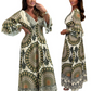 💖 NEW HOT SALE 💖Women's Lucky Print Maxi Dress