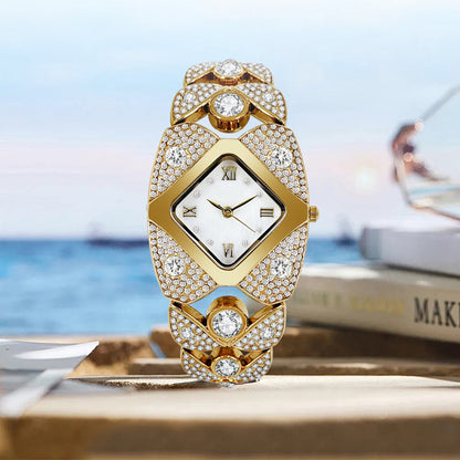 ✨ Vintage Romance💎Women's Retro Quartz Watch with Sparkling Rhinestones