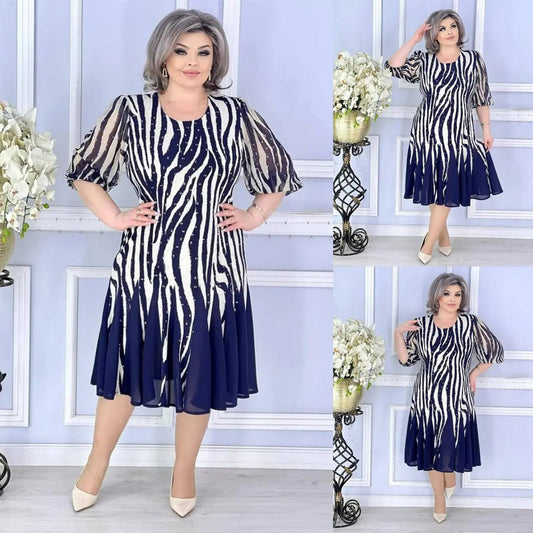 Women’s Zebra Print Flowy Dress