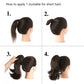 🌸Women's Slightly Curly Chemical Fiber Hair Simulation Natural Fake Ponytail Hairpin