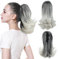 🌸Women's Slightly Curly Chemical Fiber Hair Simulation Natural Fake Ponytail Hairpin