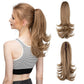 🌸Women's Slightly Curly Chemical Fiber Hair Simulation Natural Fake Ponytail Hairpin