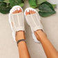 ⏳Time-Limited Special⏰Women’s Casual Breathable Hollow Knitted Platform Sandals