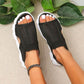⏳Time-Limited Special⏰Women’s Casual Breathable Hollow Knitted Platform Sandals