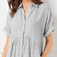 🔥LAST DAY SALE 49% OFF🔥 Striped Lapel Button Down Shirt Dress | With Functional Pockets