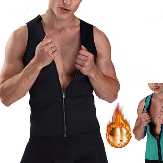 🔥Hot Sale 50% OFF💥Men's Workout Zipper Body Shaper Tank Top