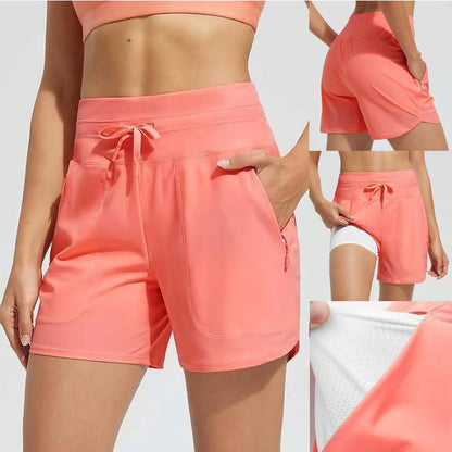 🌞Summer Hot Sale 50% OFF🩳Women's High-Waisted Quick-Dry Swim Shorts