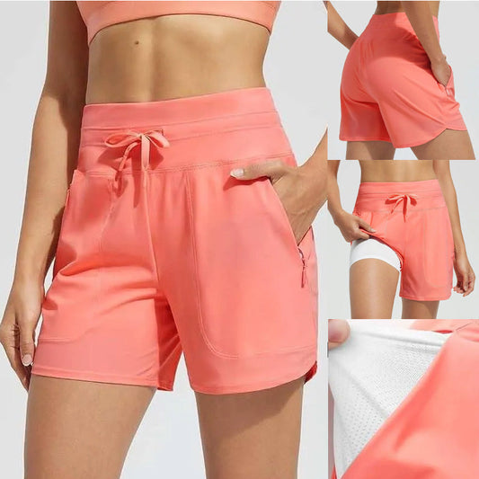 🌞Summer Hot Sale 50% OFF🩳Women's High-Waisted Quick-Dry Swim Shorts