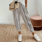 💕What should I wear tomorrow?💕Striped linen cotton trousers for women
