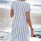 ⏳Time-limited Special⏰Women's Striped Button-Down Shirt Dress