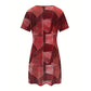 ⏳Time-limited Special⏰Women's Casual Patchwork Pattern Dress