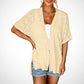 ⏳Time-Limited Special⏰2026 Stylish Flowy Short Sleeve Cardigan – Lightweight, Breezy, Versatile Layering Piece 🌸