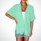 ⏳Time-Limited Special⏰2026 Stylish Flowy Short Sleeve Cardigan – Lightweight, Breezy, Versatile Layering Piece 🌸