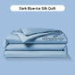 ⏳Time-Limited Special⏰Summer Simple Ice Silk Quilt❄️ Ultra Cool Anti-Sweat Thin Quilt, Machine Washable Bedding