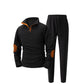 Men's Knit Half-Zip Casual Sweatshirt & Pants Set