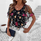 ⏳Time-limited Special⏰Women's Printed Mesh Patchwork Top