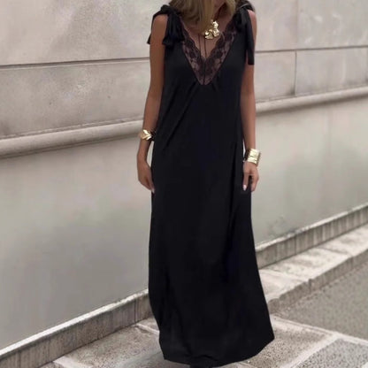 ⏳Time-limited Special⏰Women's Lace V-Neck Sleeveless Maxi Dress