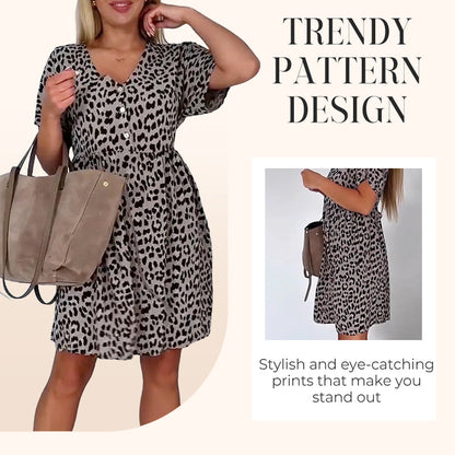 ⏳Time-Limited Special⏰Women's Casual V-Neck Short Sleeve Dress