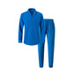 Elegant Men's Two-Piece Set with Collared Top & Drawstring Pants