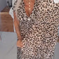 ⏳Time-limited Special⏰Women's V-Neck Leopard Print Dress